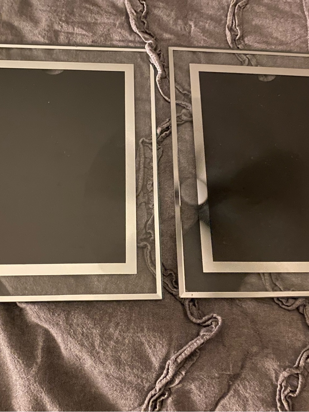 Glass Photo Frame Set with Silver Border - Home Accents